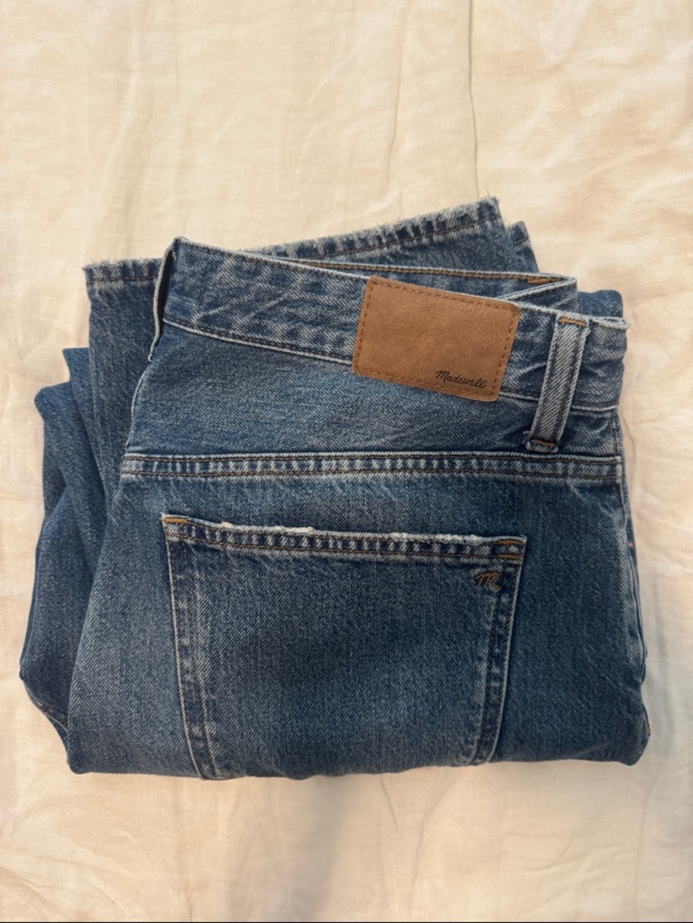 Madewell Medium Blue Denim darted barrel jeans - Picture 9 of 10